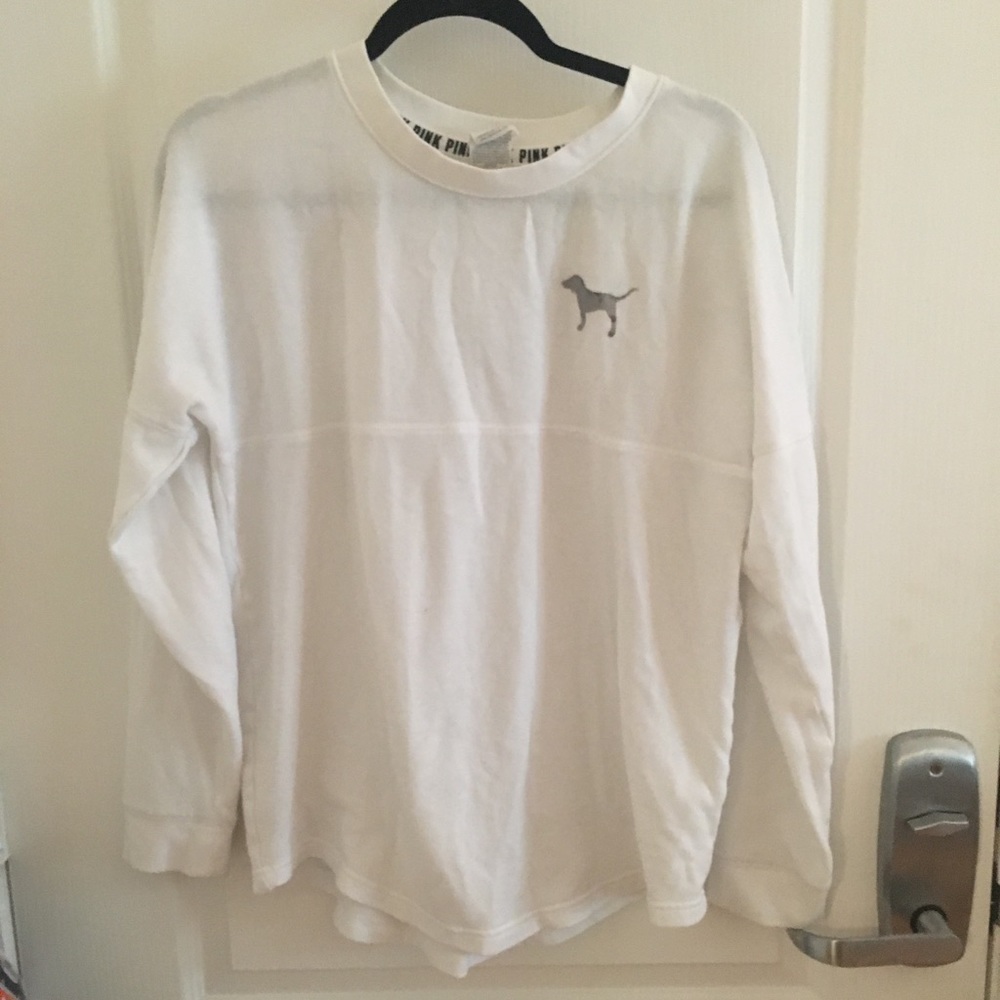 Pink crew neck sweatshirt